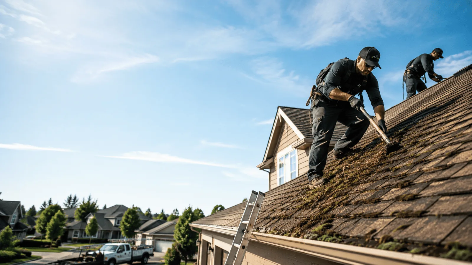 Roof Moss Removal in Huffman, TX near me